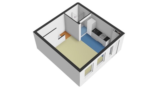 Floorplan - Hogenbanweg 122A, 3028 GV Rotterdam